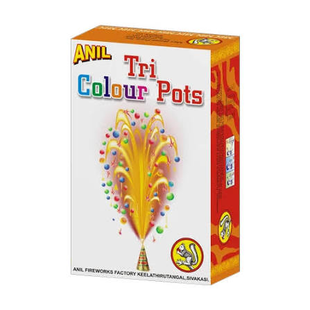 Flower Pots Dri Colour (Red & Green)